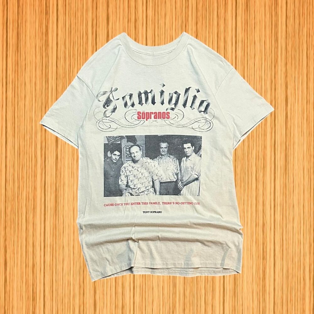 The Sopranos Tony Soprano Famiglia Graphic T-Shirt Y2K Retro HBO